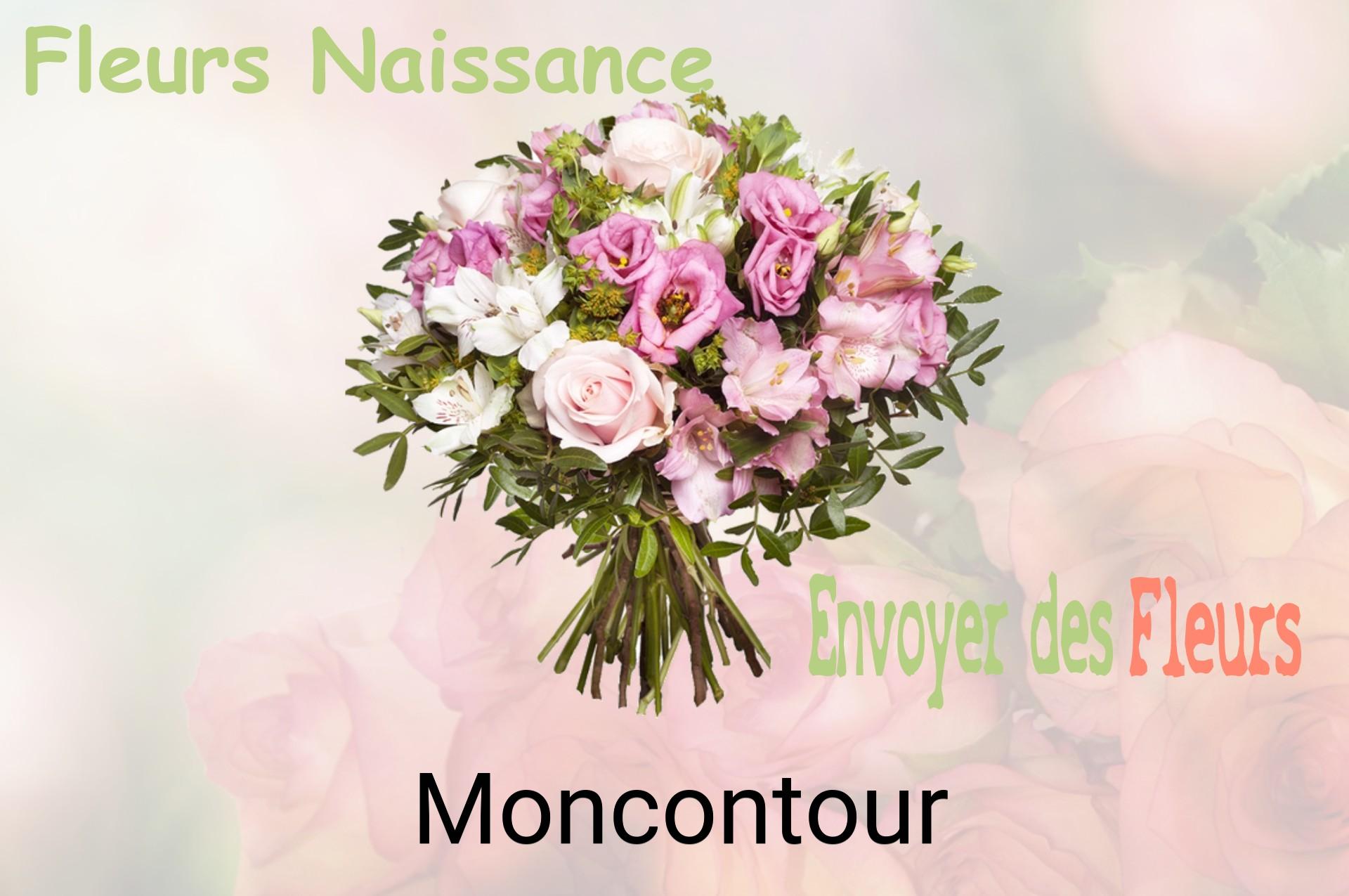 Bouquet de fleurs de naissance livré à Moncontour